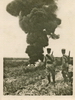 1937 - Palestine policemen watching a fire